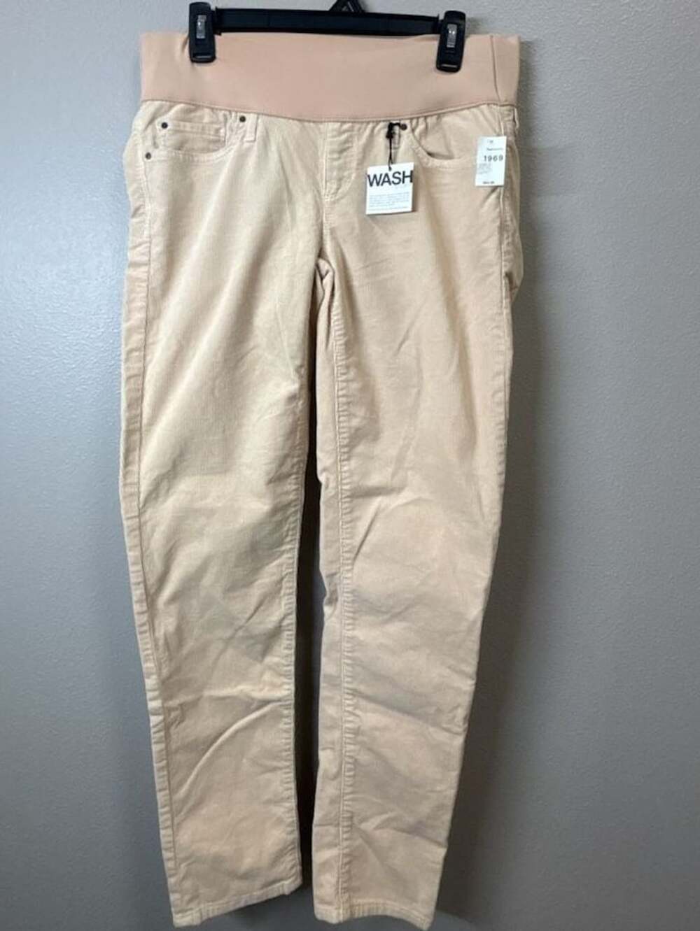 Gap Maternity 1969 Skinny Corduroy Pants Beige Size 8